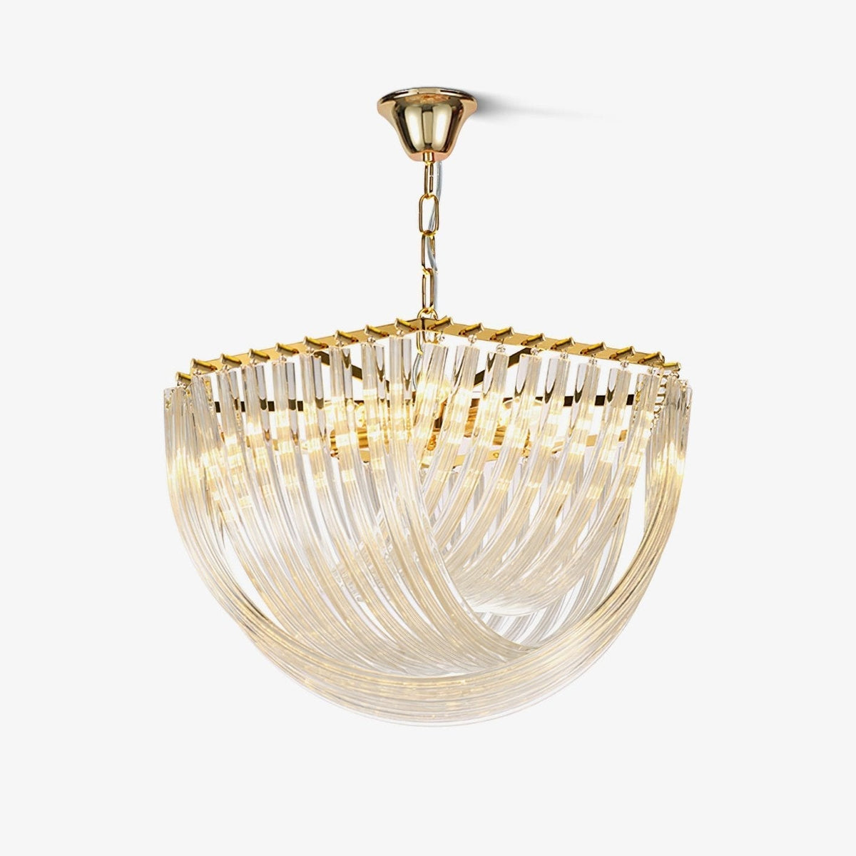 Sylnen Chandelier Clear Curved Tiered