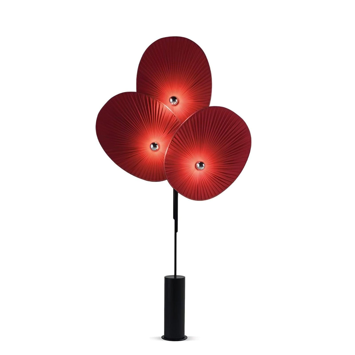 Scarlet kronblads-gulvlampe i stof