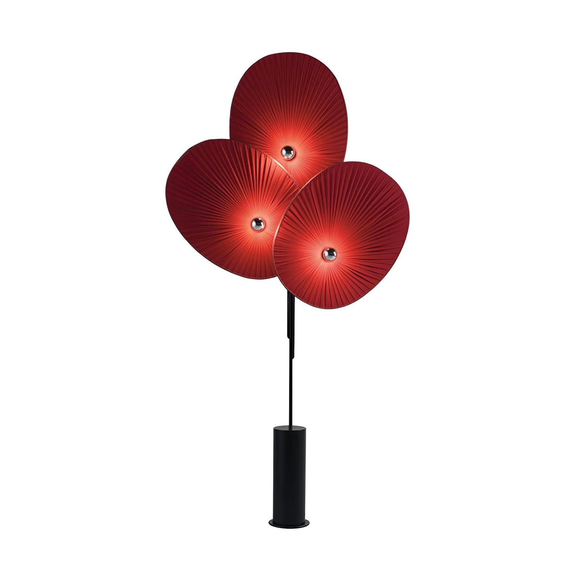 Candeeiro de pé Scarlet Petal em tecido
