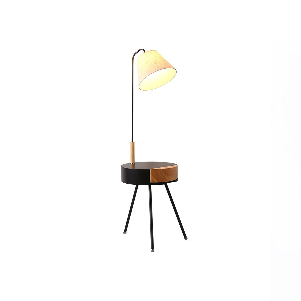 Lumo golvlampa med stativ och tygskärm