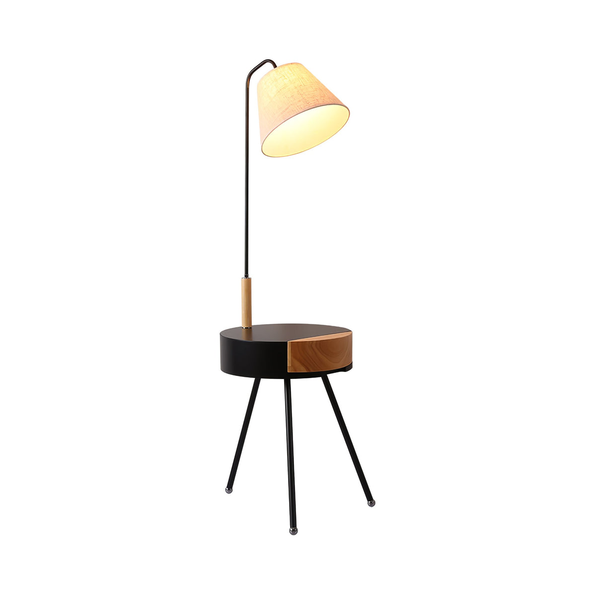 Lumo golvlampa med stativ och tygskärm