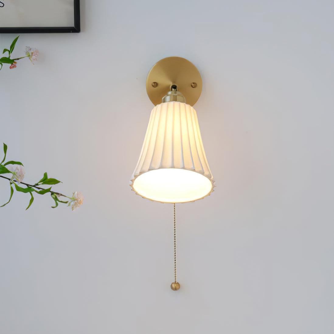 Nominex vintage vegglampi úr keramiki