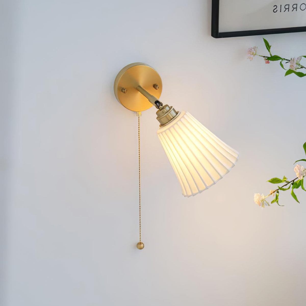 Nominex vintage vegglampi úr keramiki