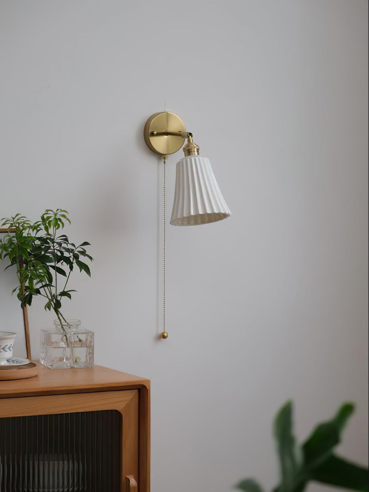 Nominex vintage vegglampi úr keramiki