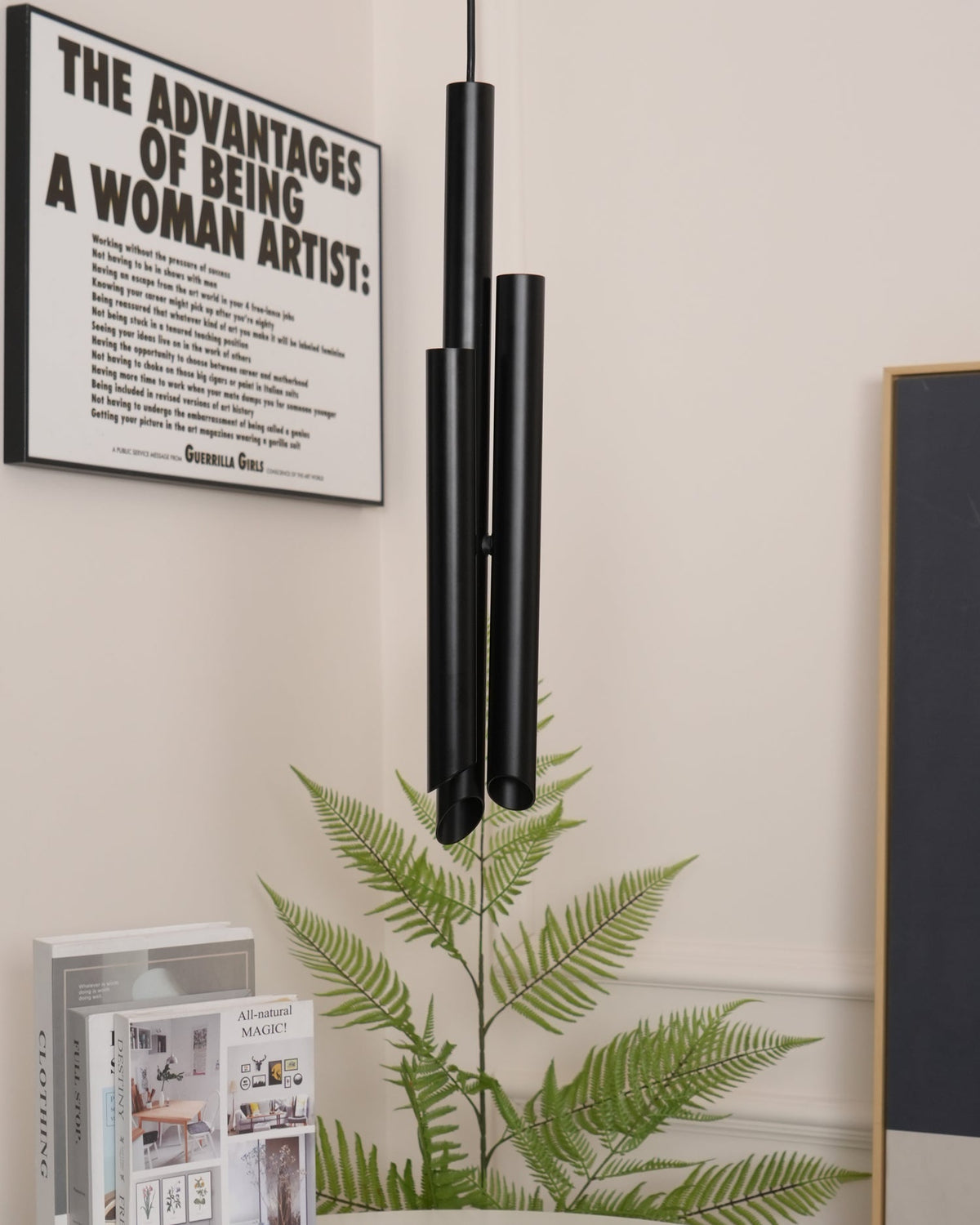 Erixon pendel med rør i aluminium, minimalistisk