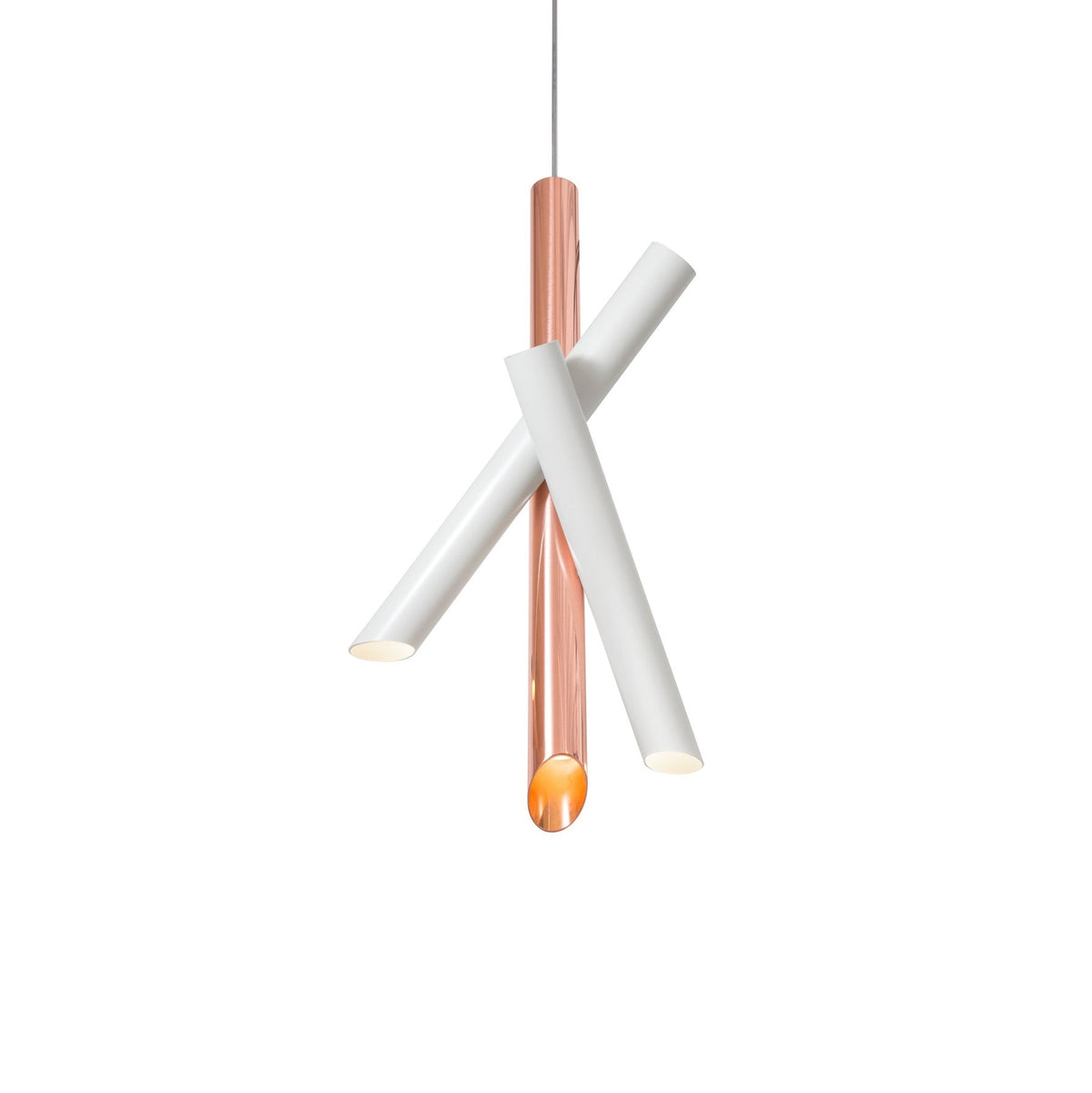 Erixon pendel med rør i aluminium, minimalistisk