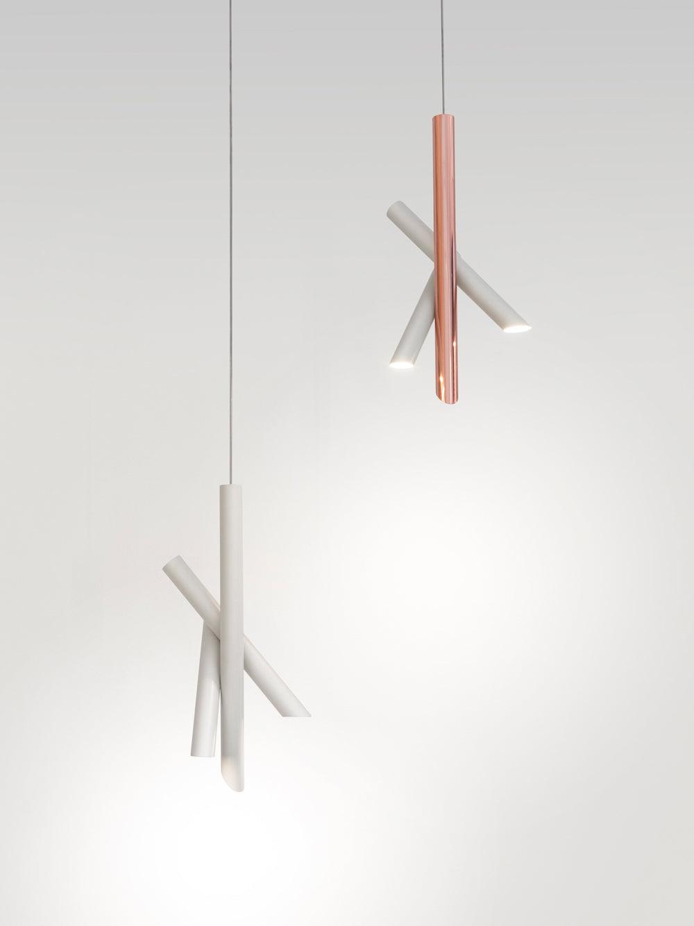 Erixon pendel med rør i aluminium, minimalistisk