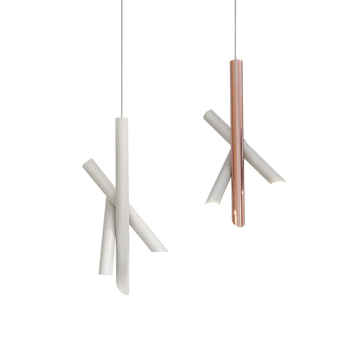 Erixon pendel med rør i aluminium, minimalistisk