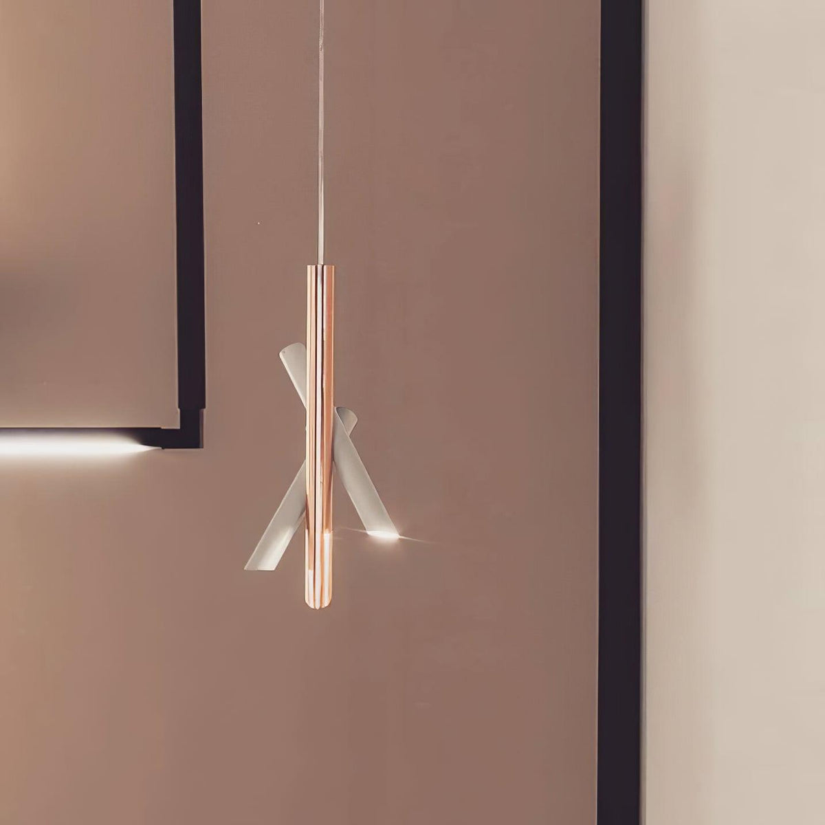Erixon pendel med rør i aluminium, minimalistisk