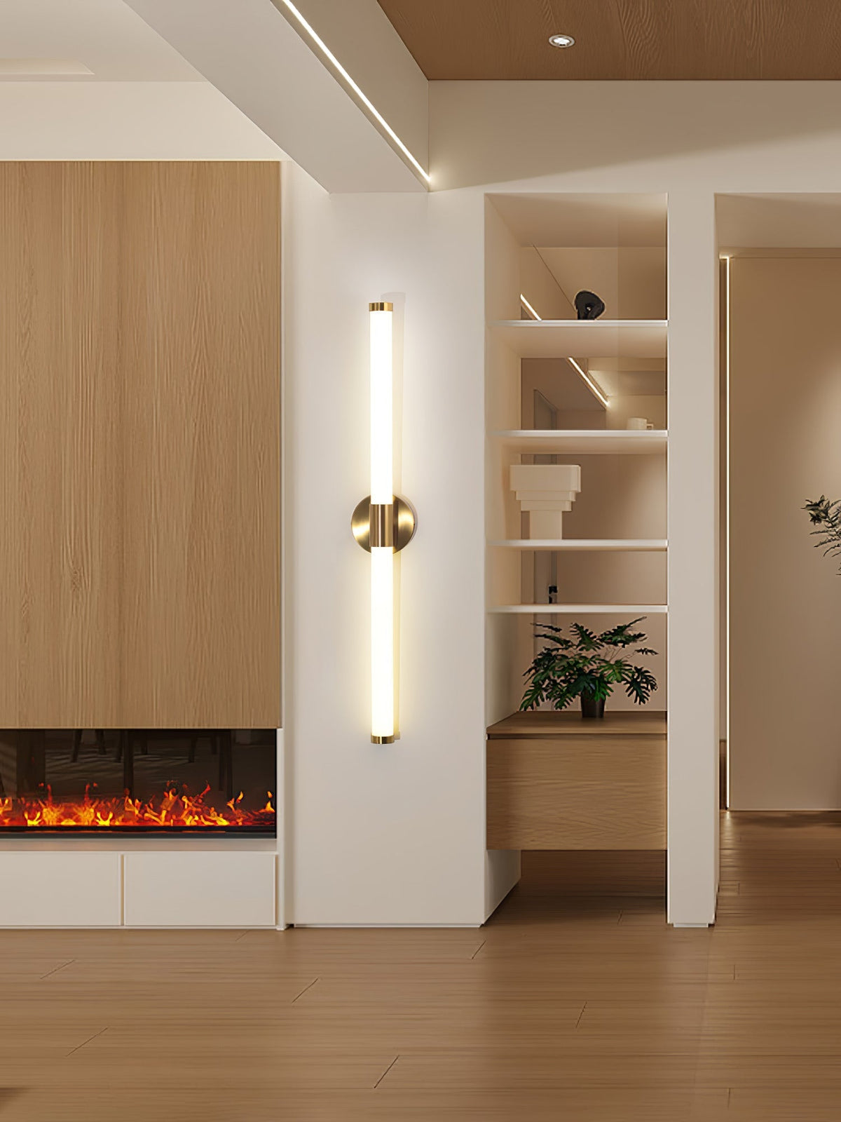 Cecarir kunstnerisk lineær LED-væglampe i Tubo-design