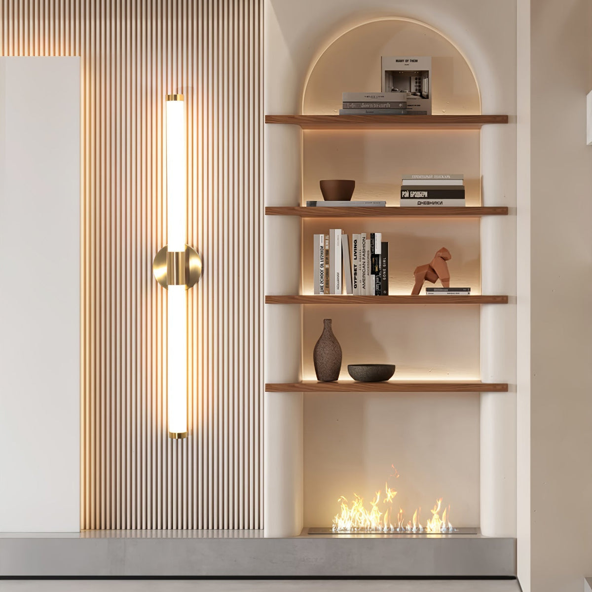 Cecarir kunstnerisk lineær LED-væglampe i Tubo-design