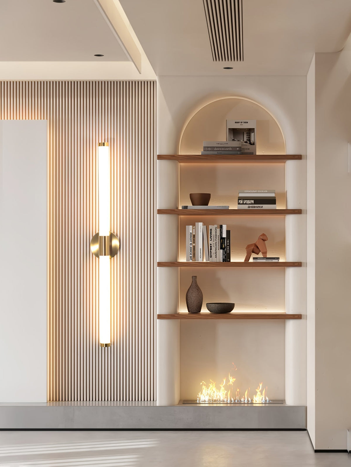 Cecarir kunstnerisk lineær LED-væglampe i Tubo-design