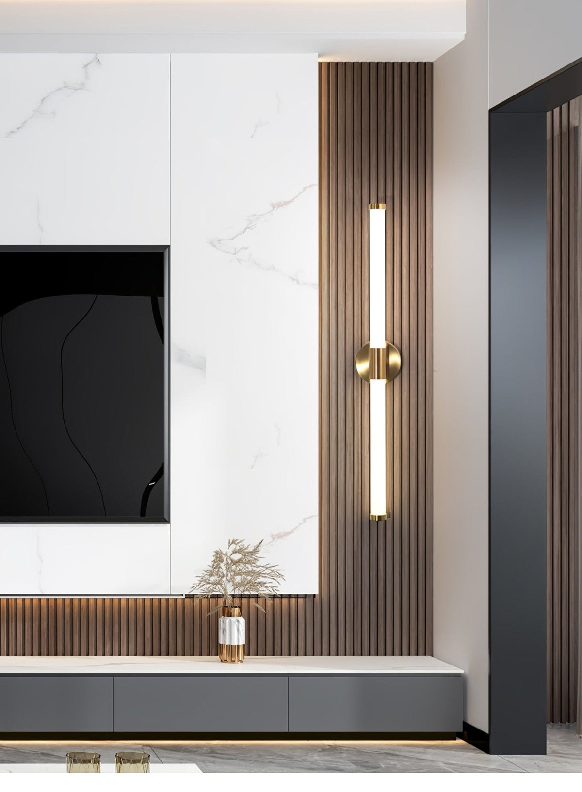 Cecarir kunstnerisk lineær LED-væglampe i Tubo-design