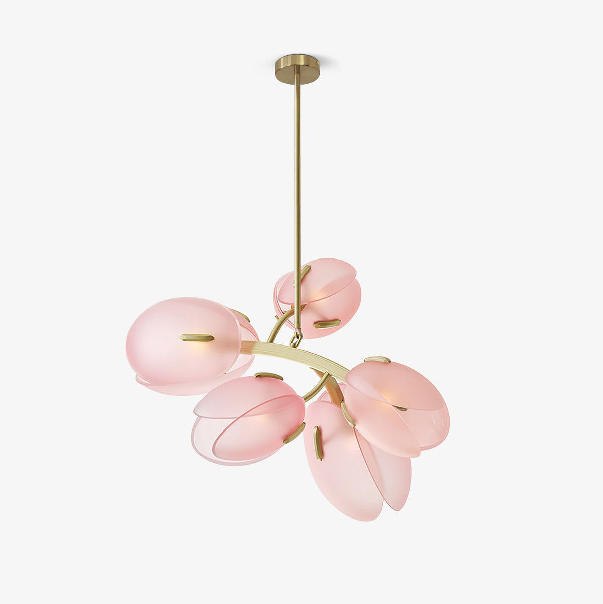 Blossom moderne glaslysekrone