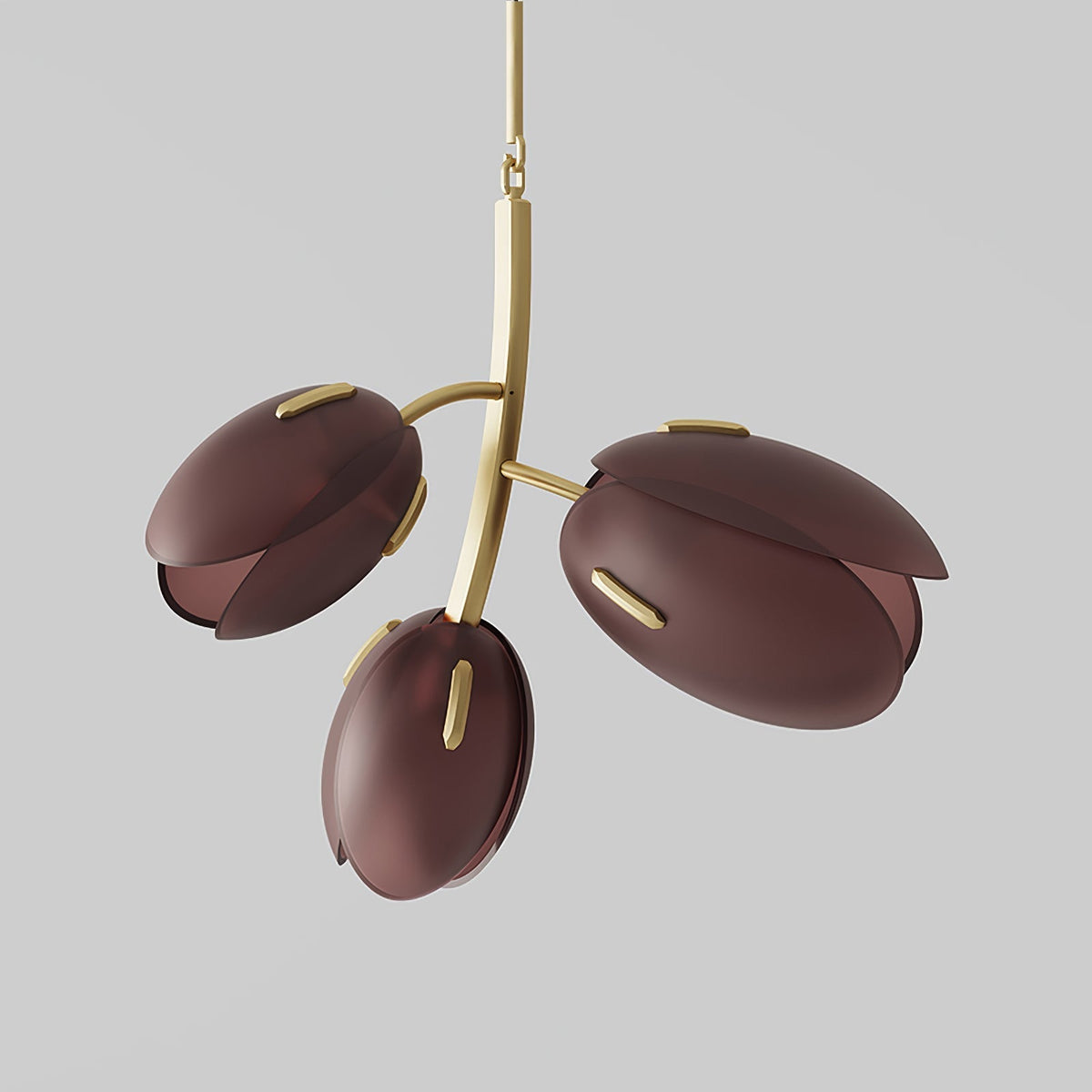 Blossom moderne glaslysekrone