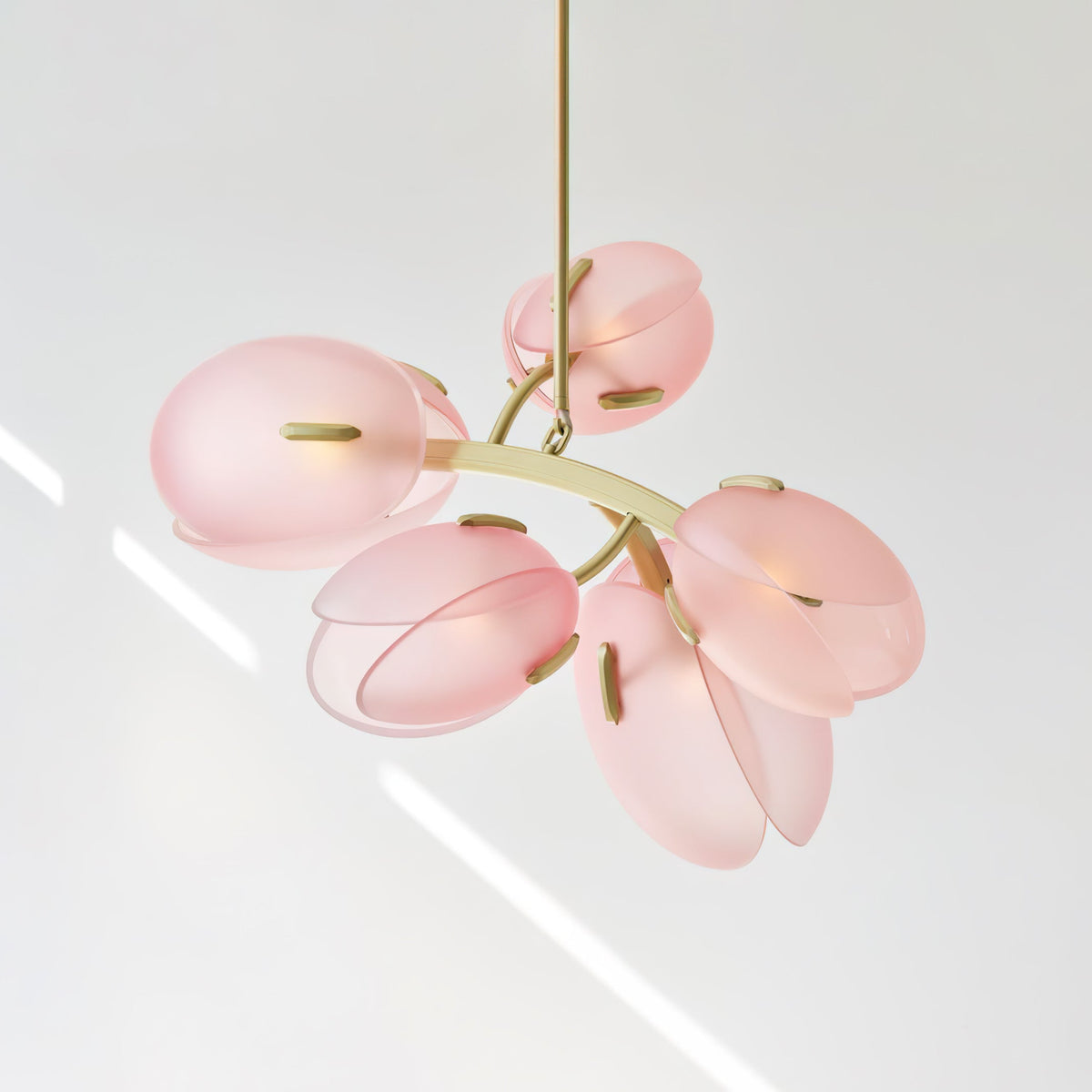 Blossom moderne glaslysekrone