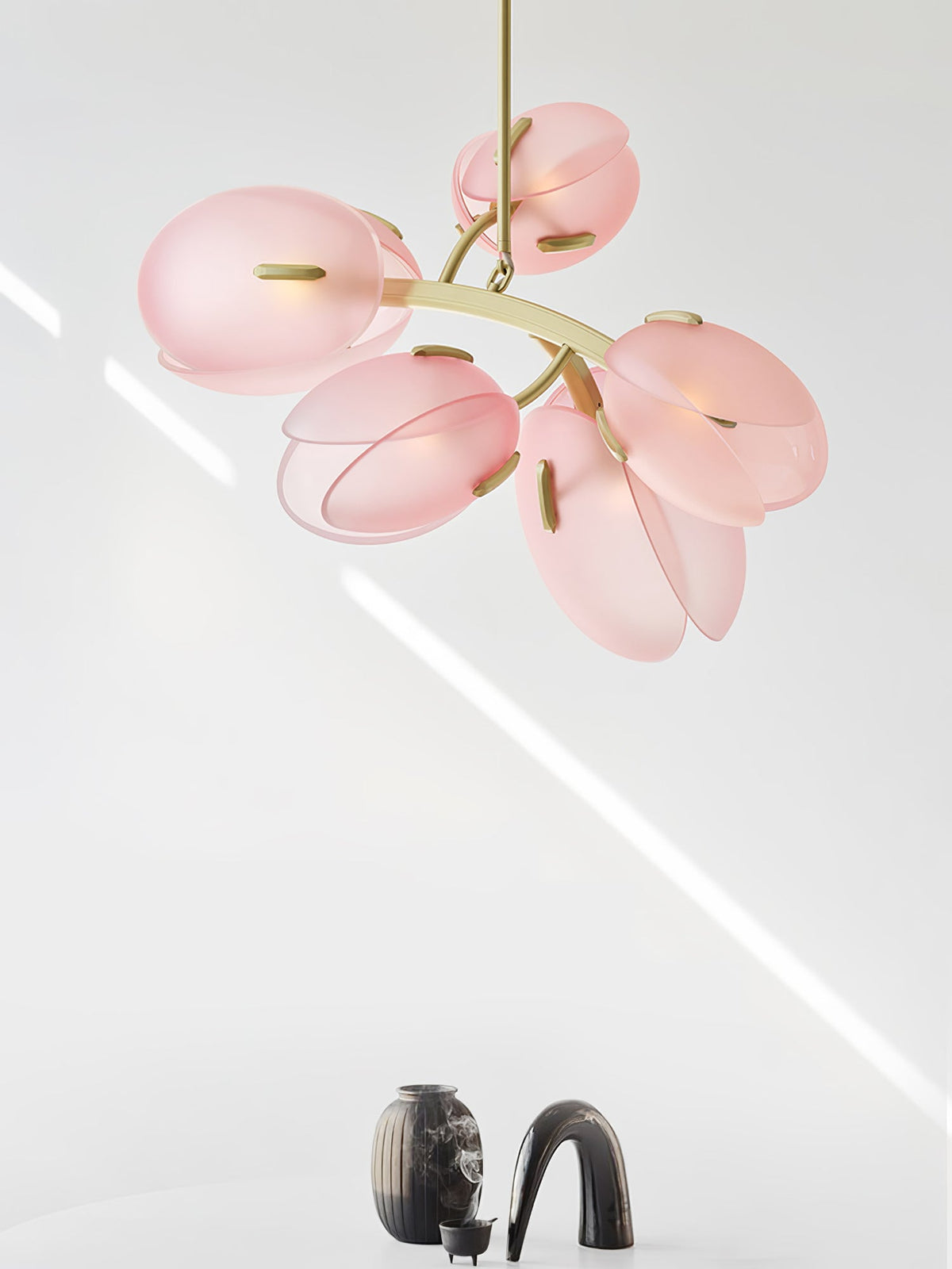 Blossom moderne glaslysekrone