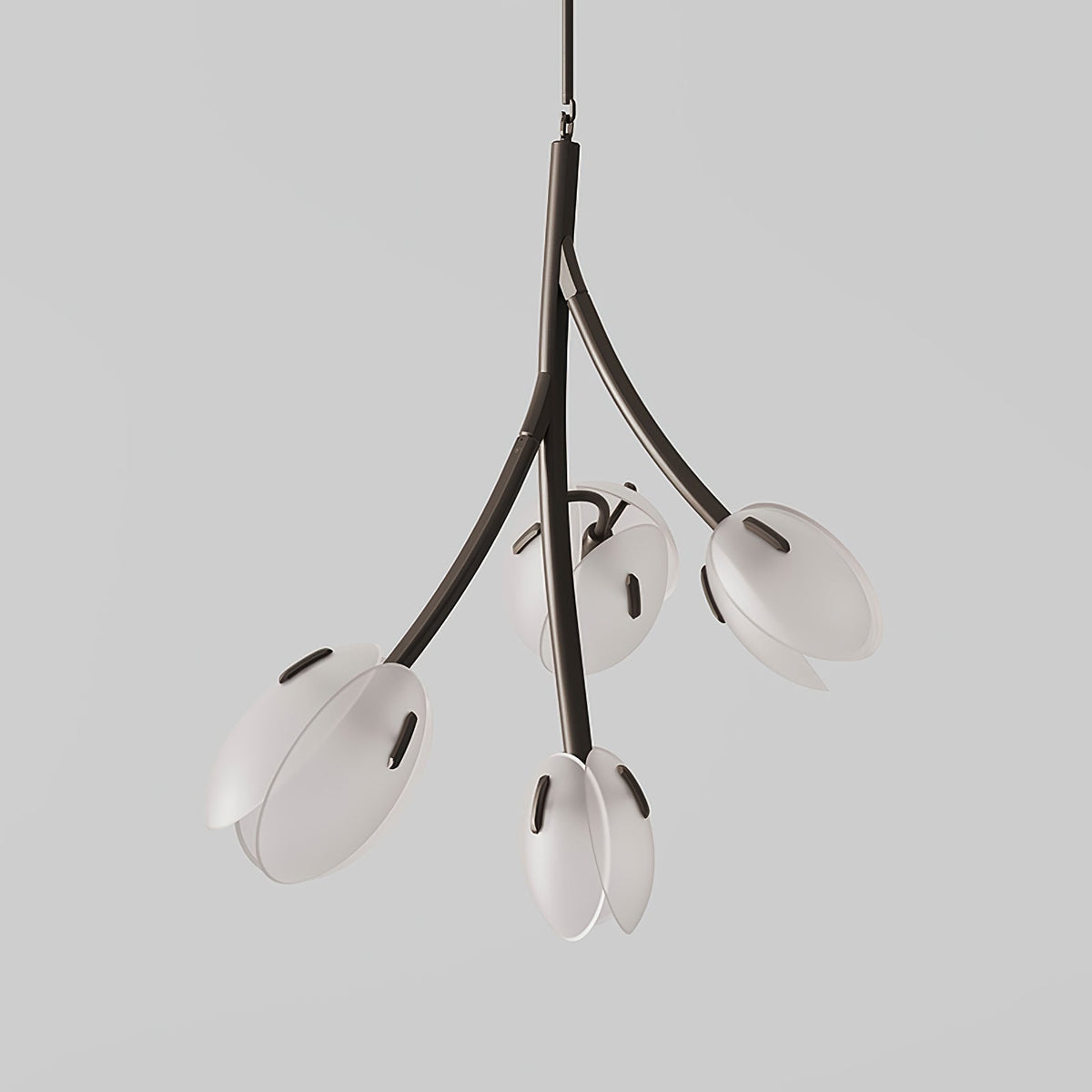 Blossom moderne glaslysekrone