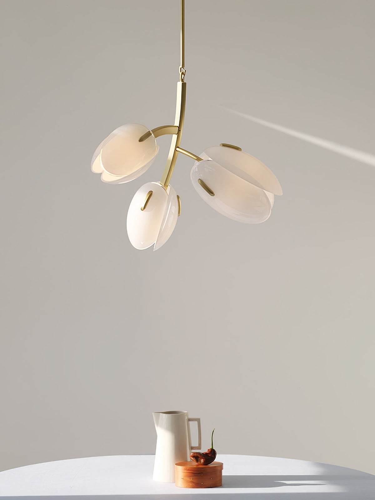 Blossom moderne glaslysekrone