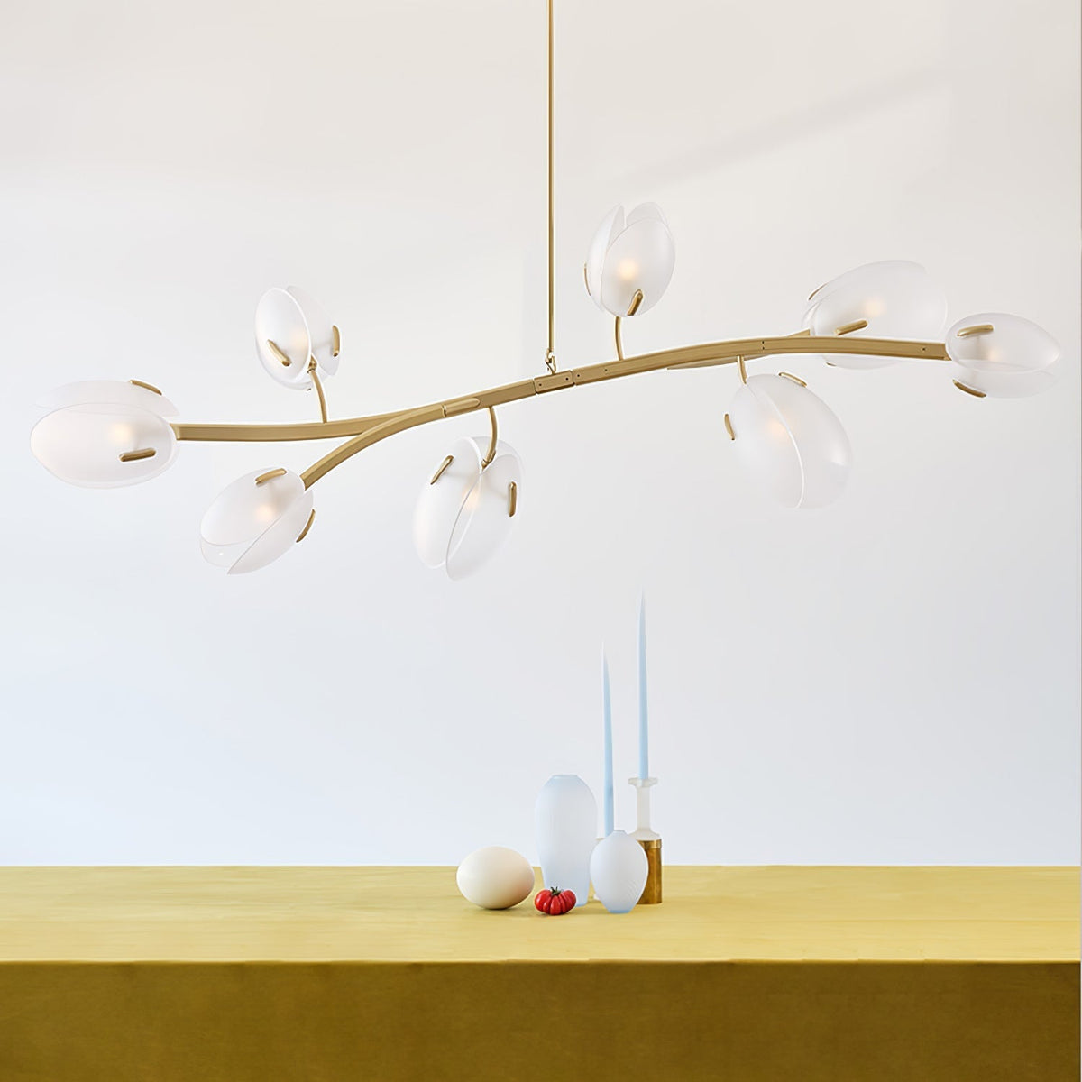 Blossom moderne glaslysekrone