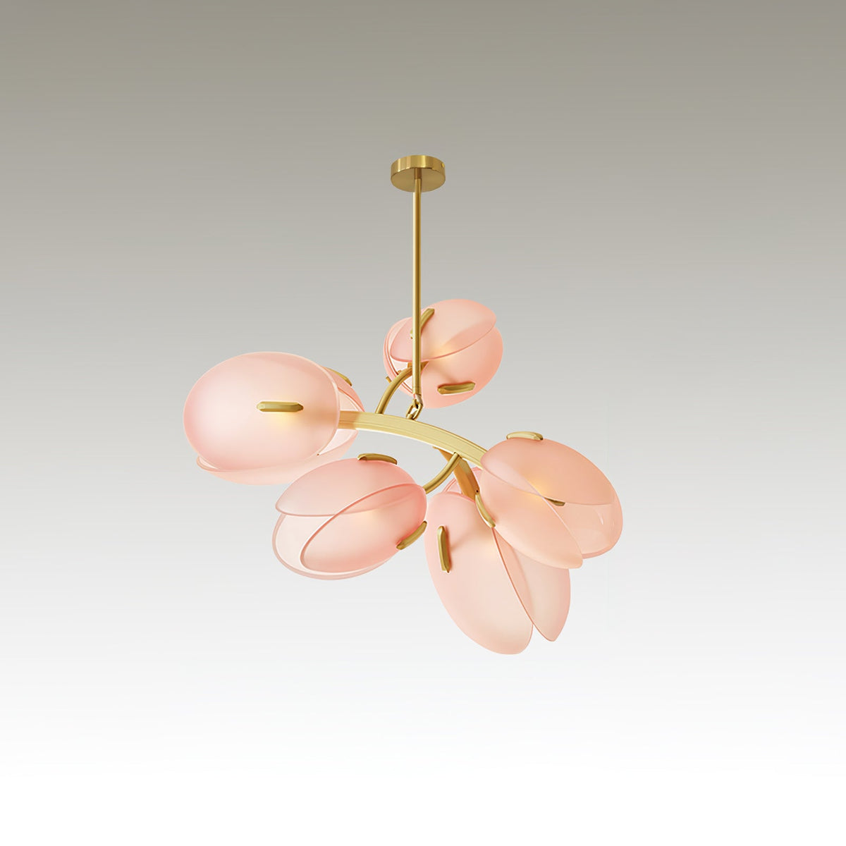 Blossom moderne glaslysekrone