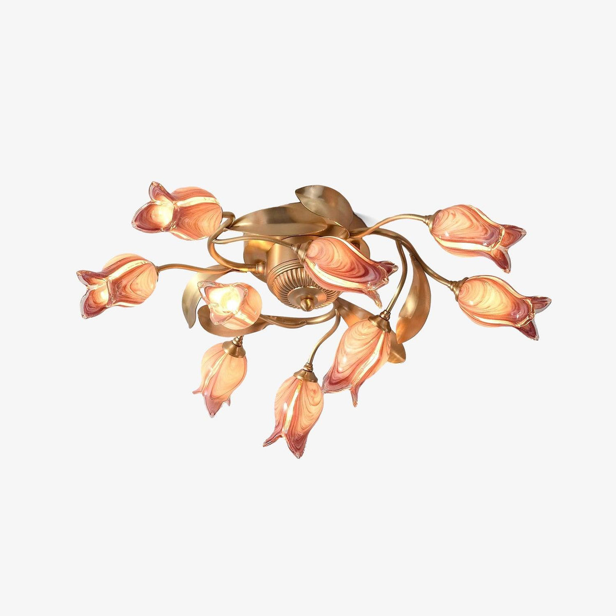Vathaos Tulip Serenade loftslampe i glas