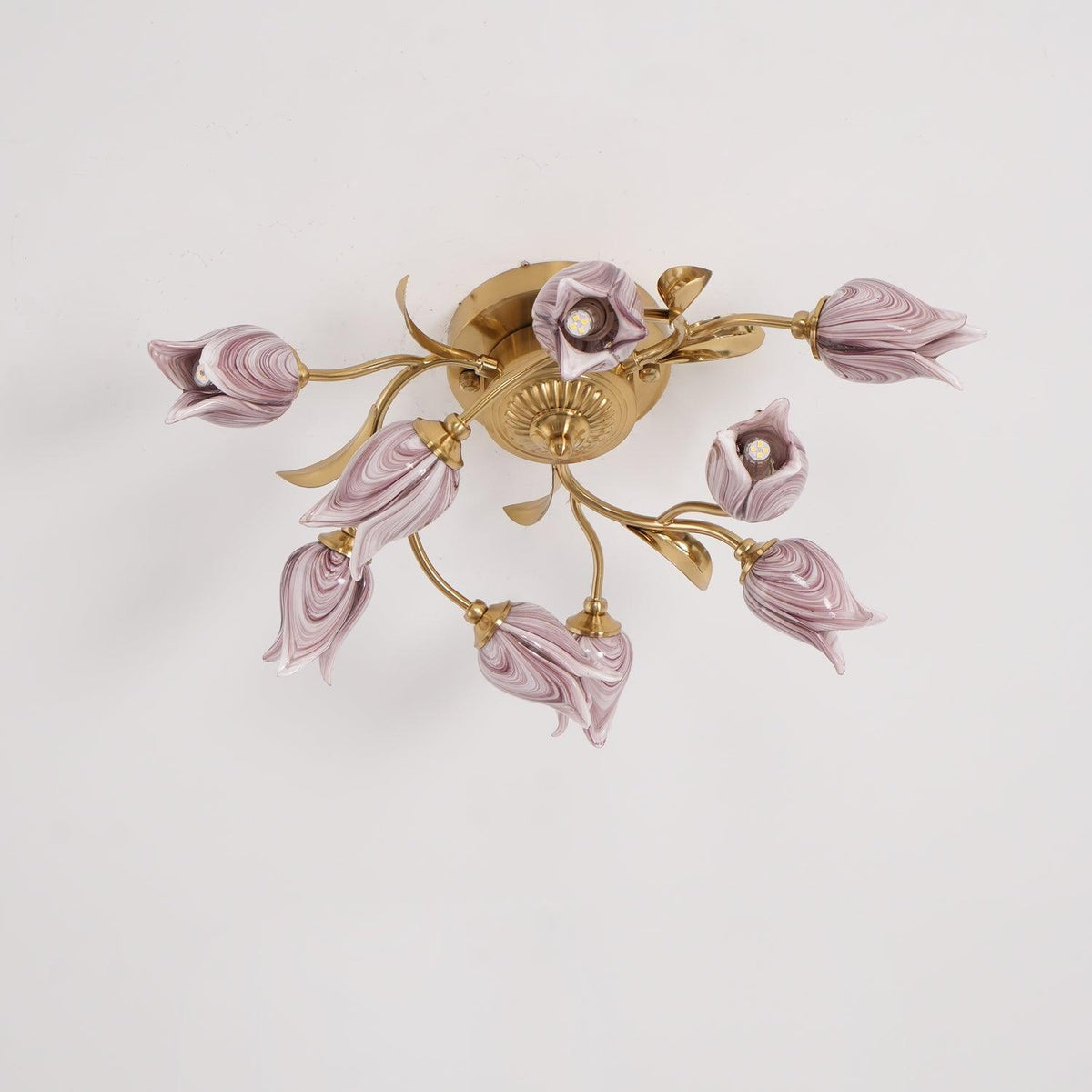 Vathaos Tulip Serenade loftslampe i glas