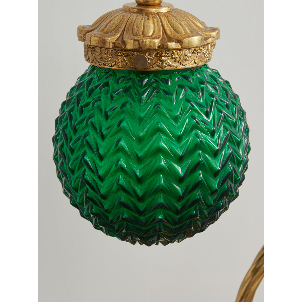 Smaragdgrøn Virelle-bordlampe