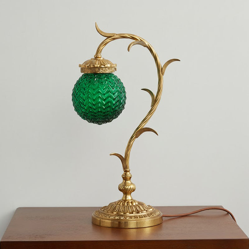 Smaragdgrøn Virelle-bordlampe