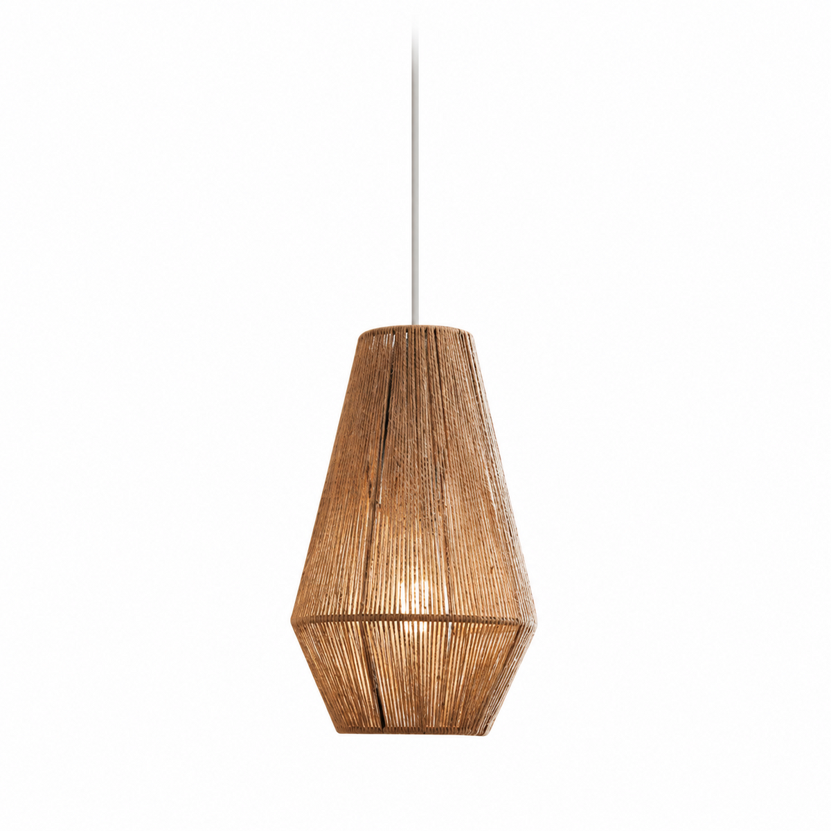 Navenwick facetteret pendel-lampe med reb