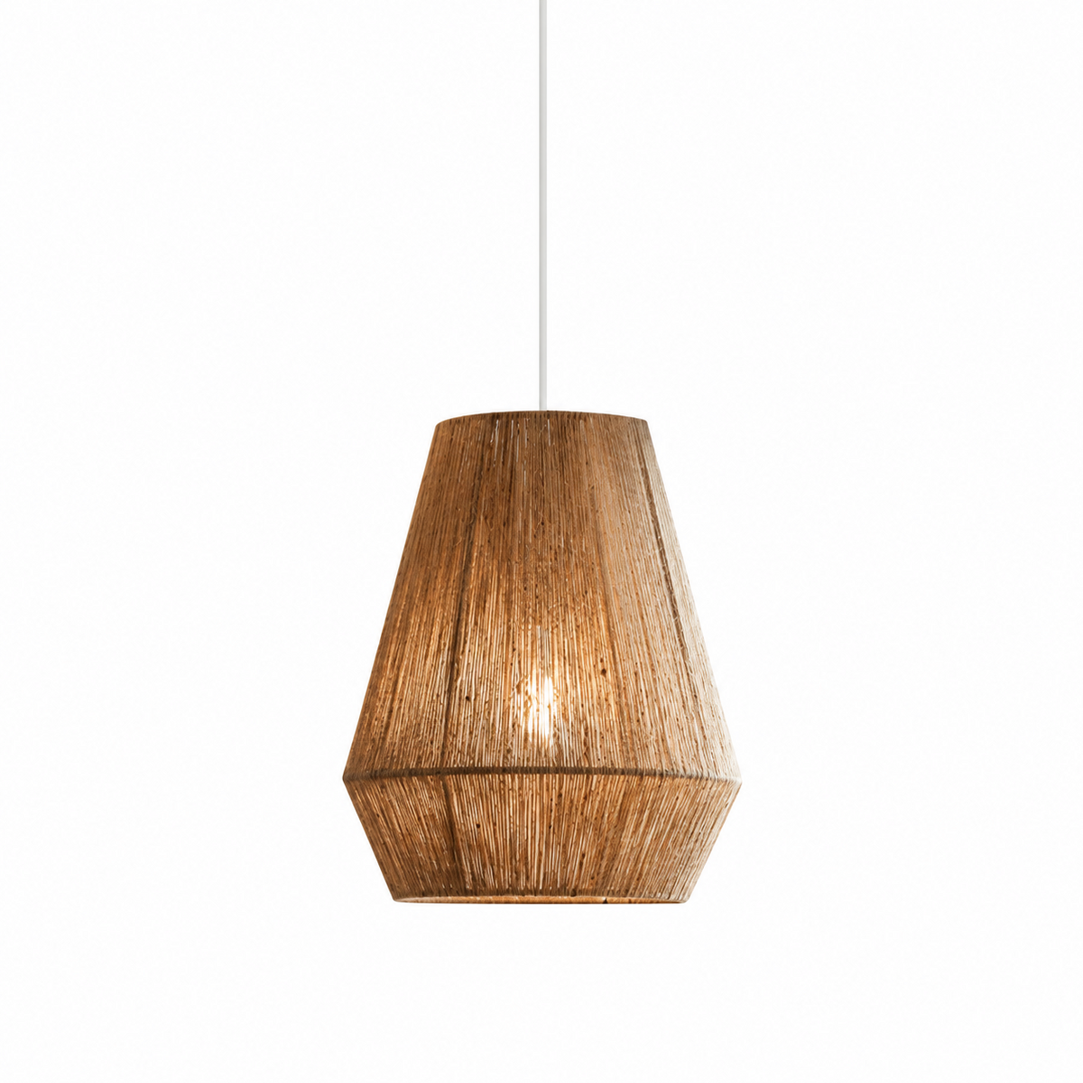 Navenwick facetteret pendel-lampe med reb