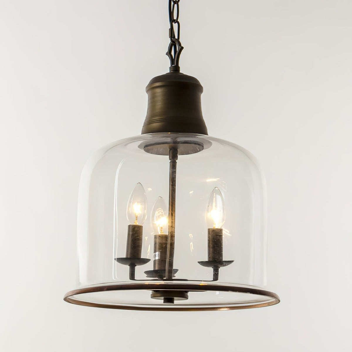 Celaniella vintage-pendel i glas med elegant udtryk