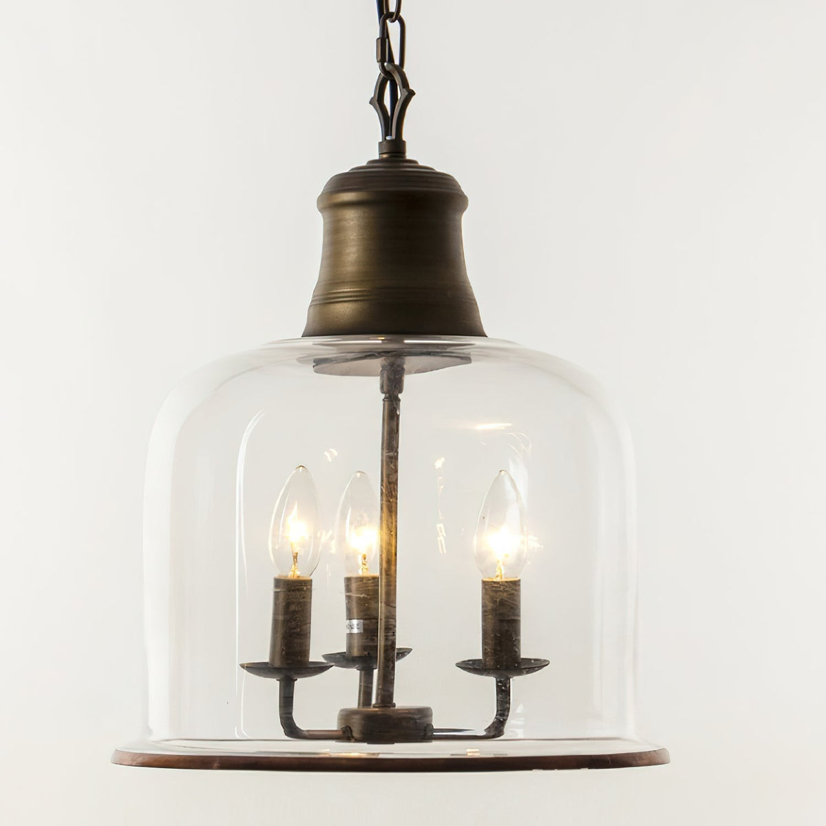Celaniella vintage-pendel i glas med elegant udtryk