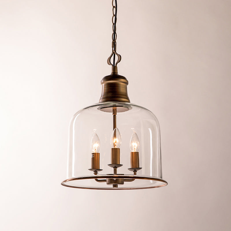 Celaniella vintage-pendel i glas med elegant udtryk