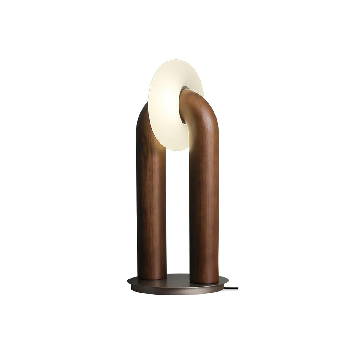 Elvelelia vintage-bordlampe i træ