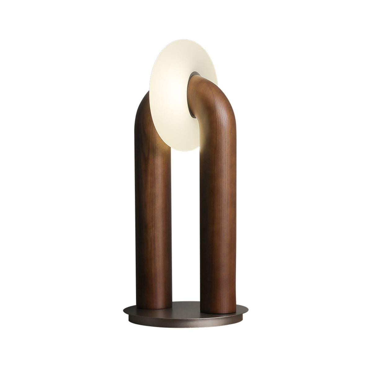 Elvelelia vintage-bordlampe i træ
