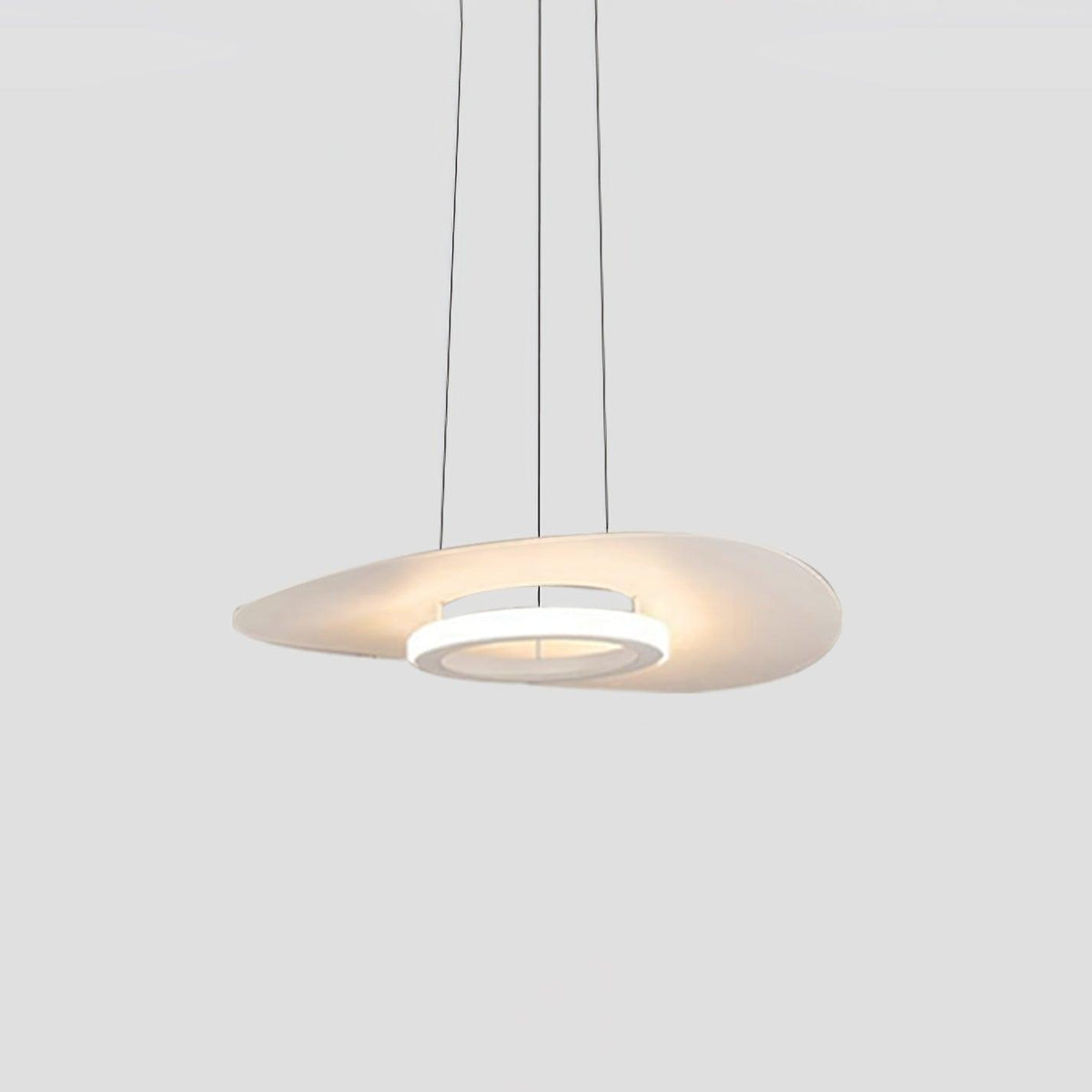 Woka, minimalistinen alumiininen UFO-rengasriippuvalaisin