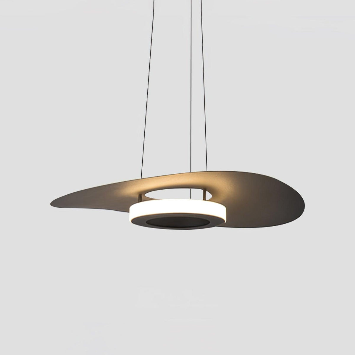 Woka, minimalistinen alumiininen UFO-rengasriippuvalaisin