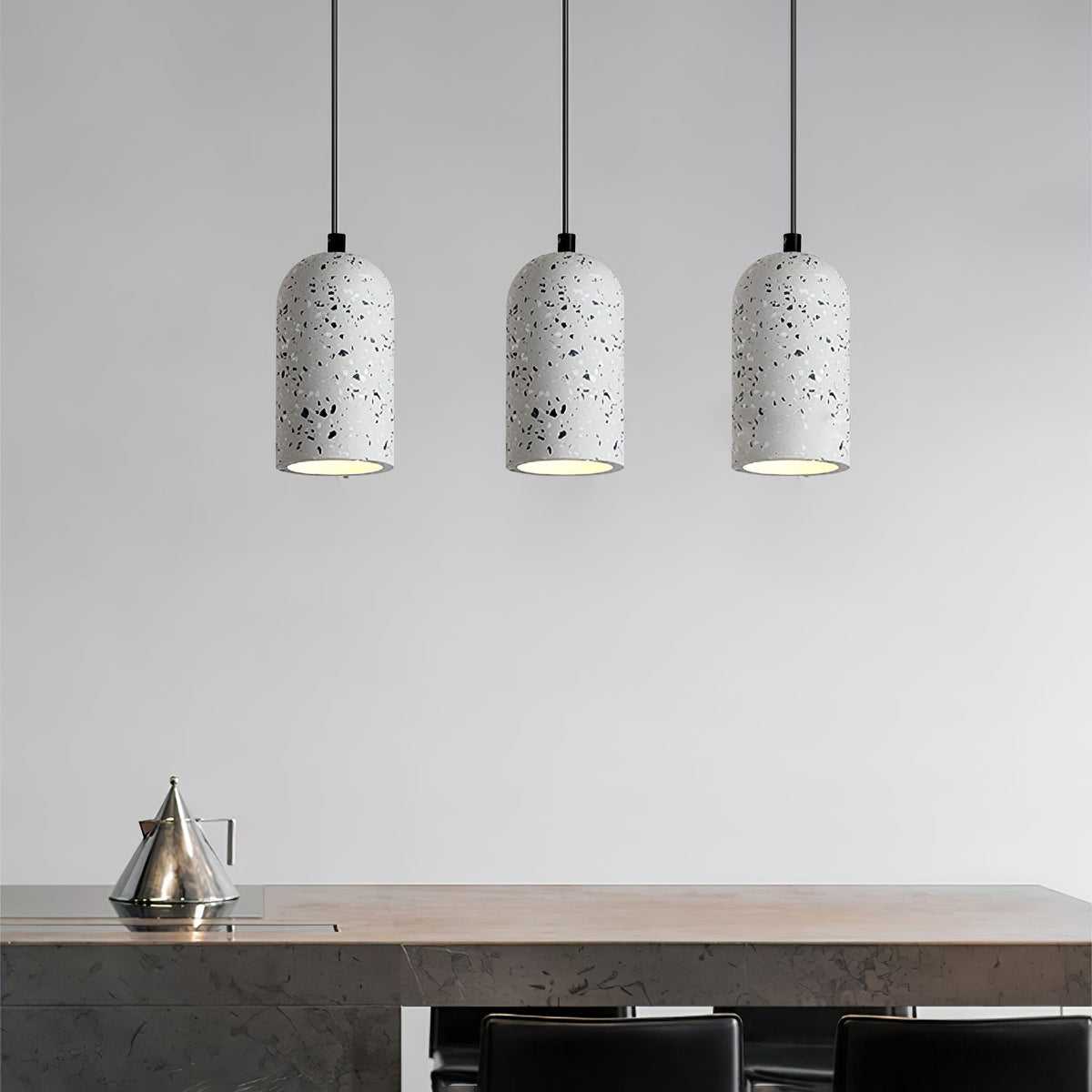 Brol industriel pendellampe i terrazzo