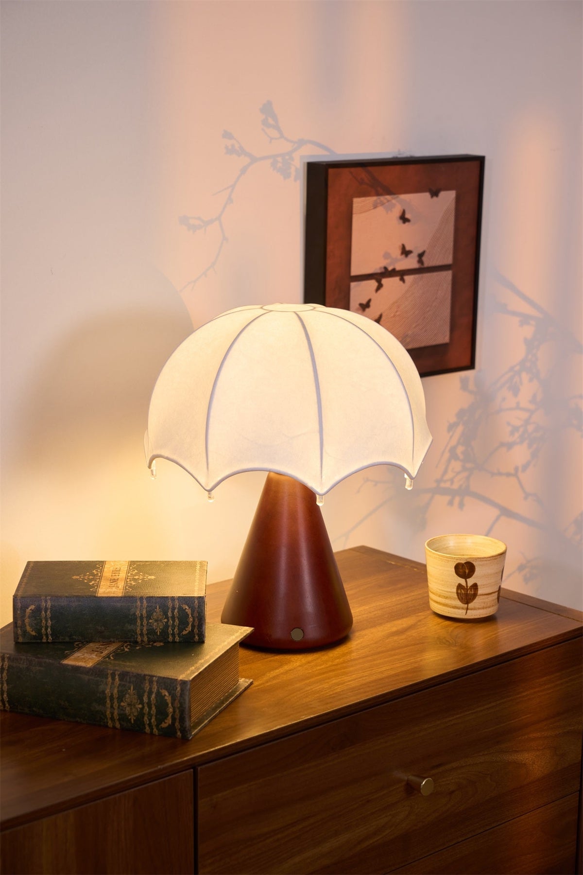 Soruette Umbrella Silk Table Lamp