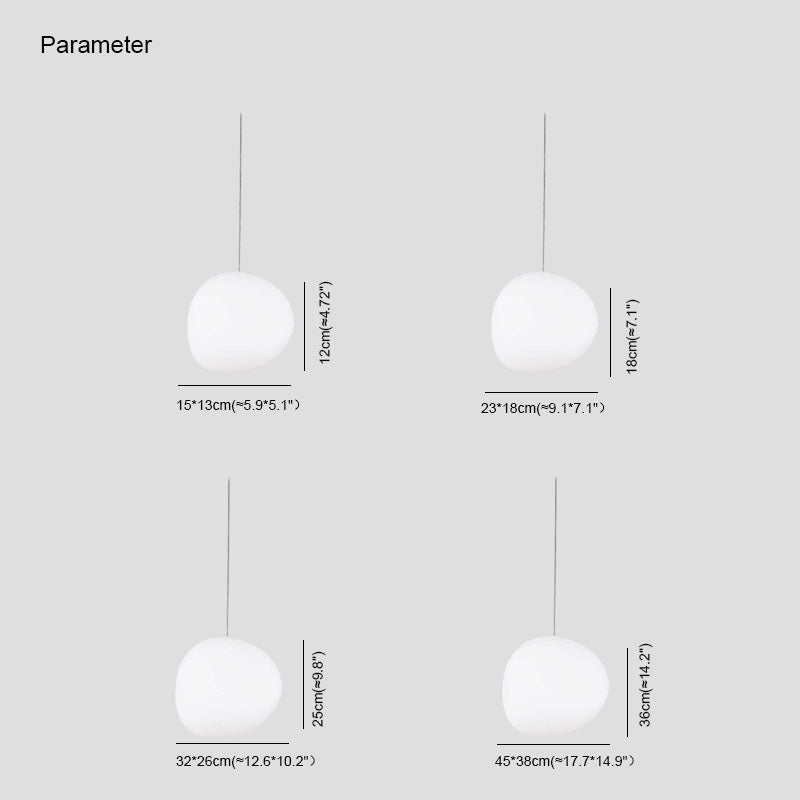 Elvora Pendant Light Sleek Floating Egg-shaped Glass