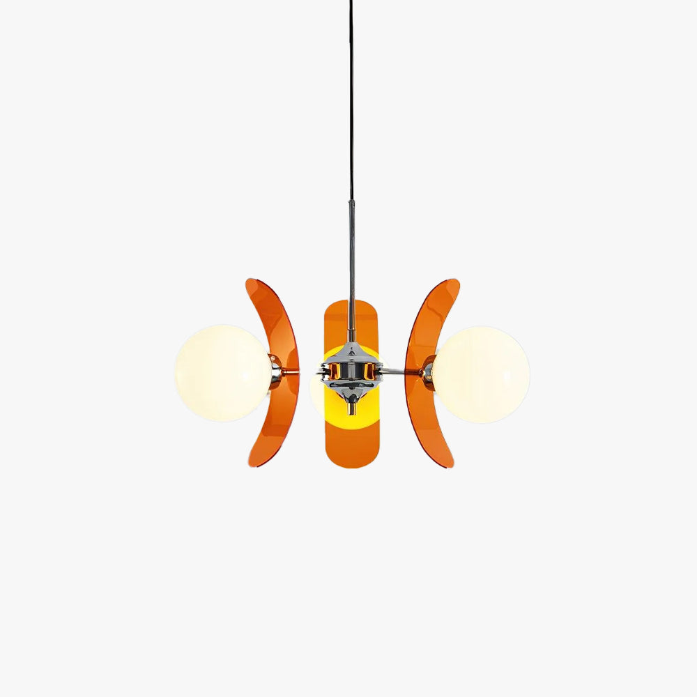 Ulano Chandelier Brown &Orange