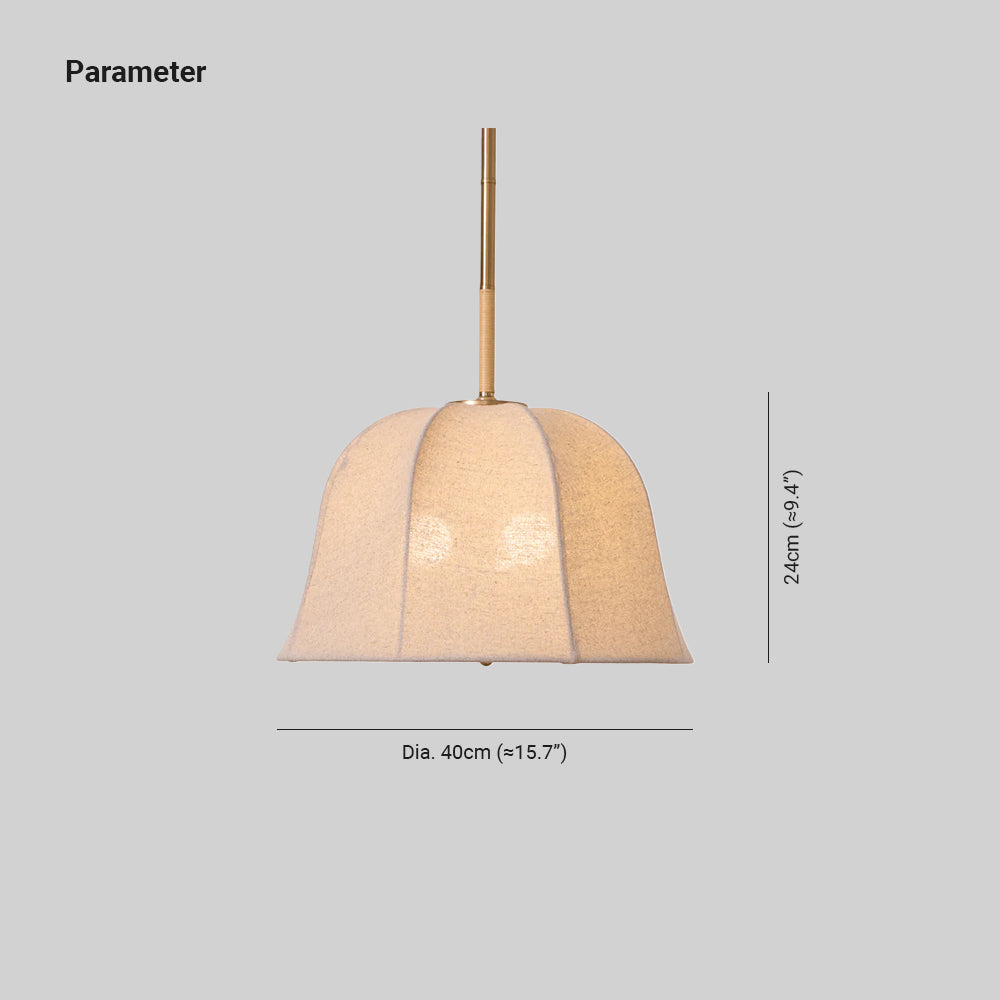 Tala Pendant Light Bell Fabric Line