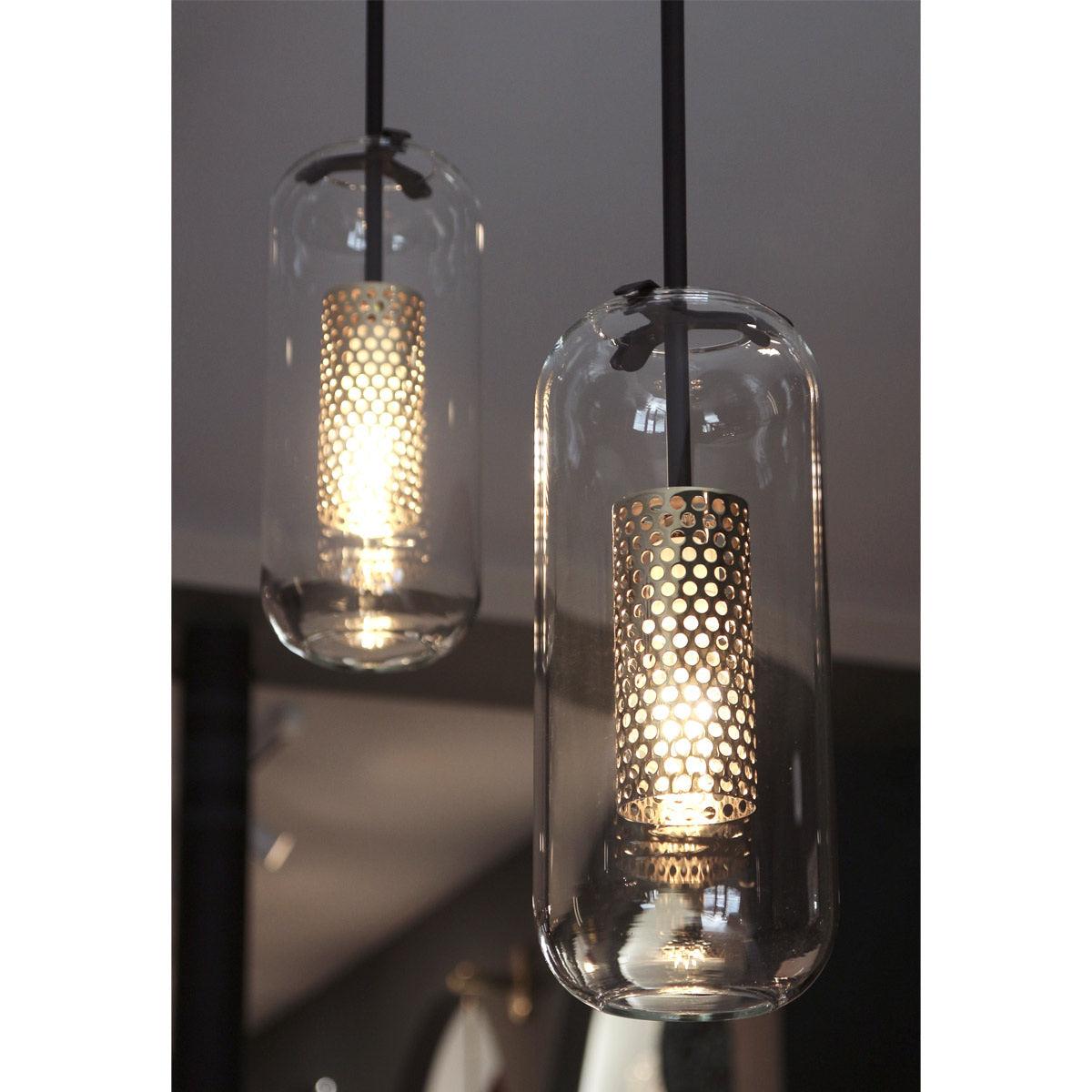 Sypharil minimalistisk pendellampe i glas