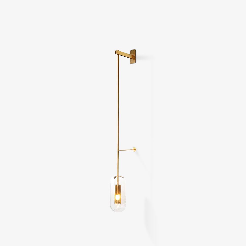 Candeeiro de parede Dae moderno minimalista em vidro