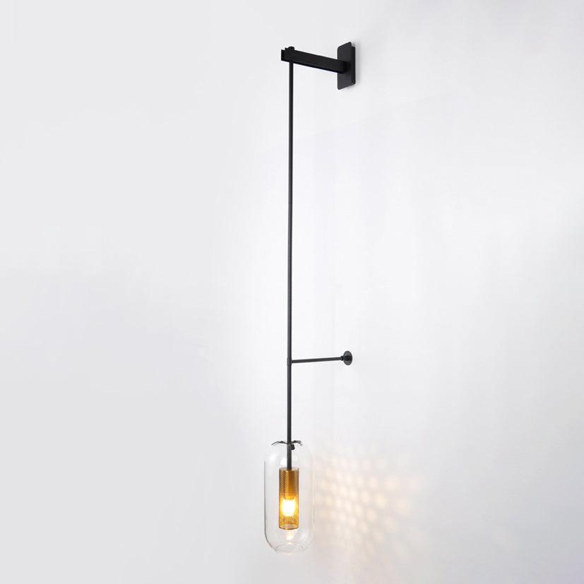 Candeeiro de parede Dae moderno minimalista em vidro