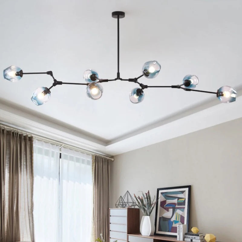 Zerin Nordic Modern Glass Pendant Light Clear Bubble