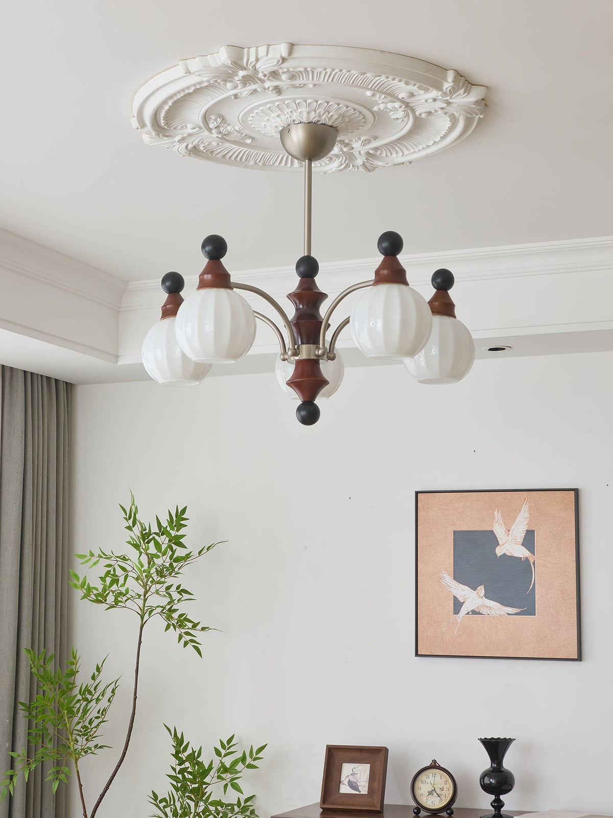 Zosilara elegant traditionel lysekrone i træ