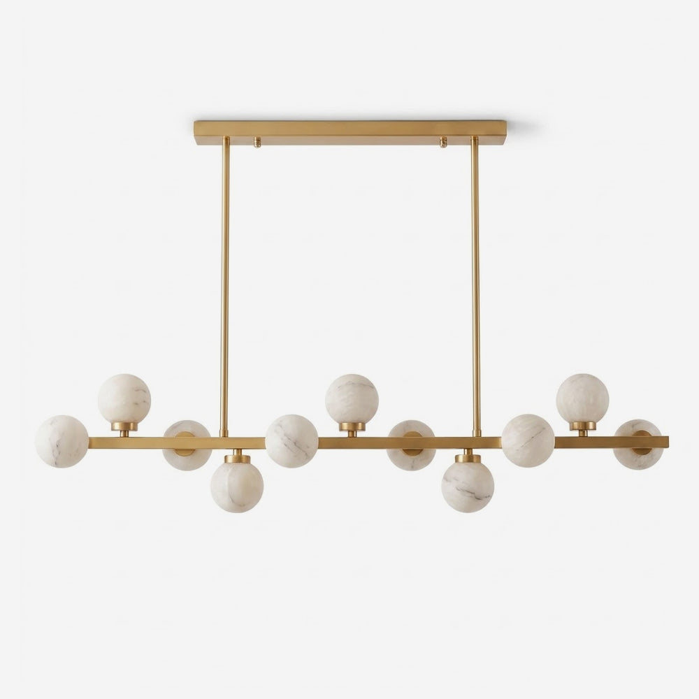 Candeeiro de lustre Yelford em alabastro