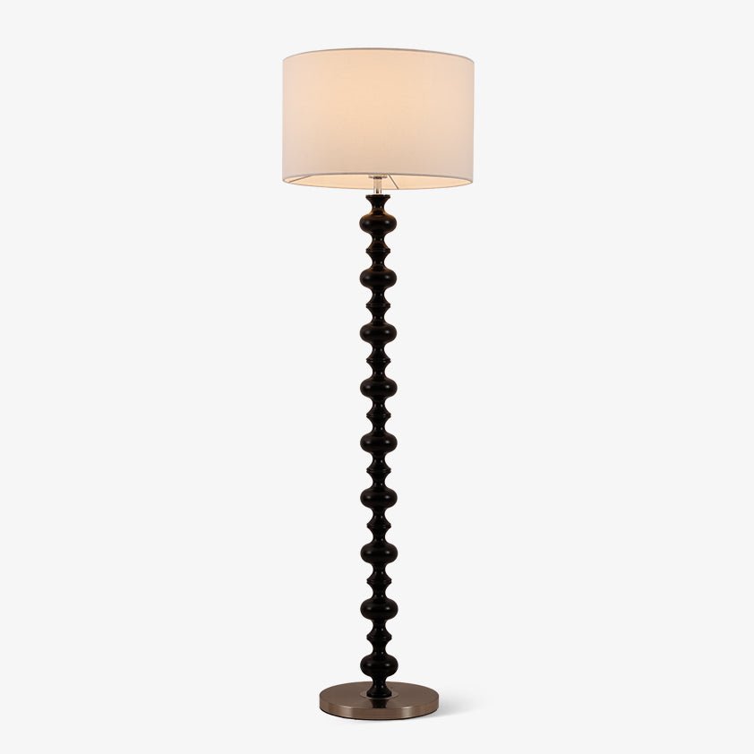 Eloisen minimalistisk gulvlampe i træ og stof